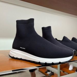 Prada Black Sock Shoes